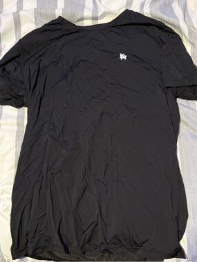 YoungLA Black Short-Sleeve 423 Zephyr Compression Tee with Small White Logo